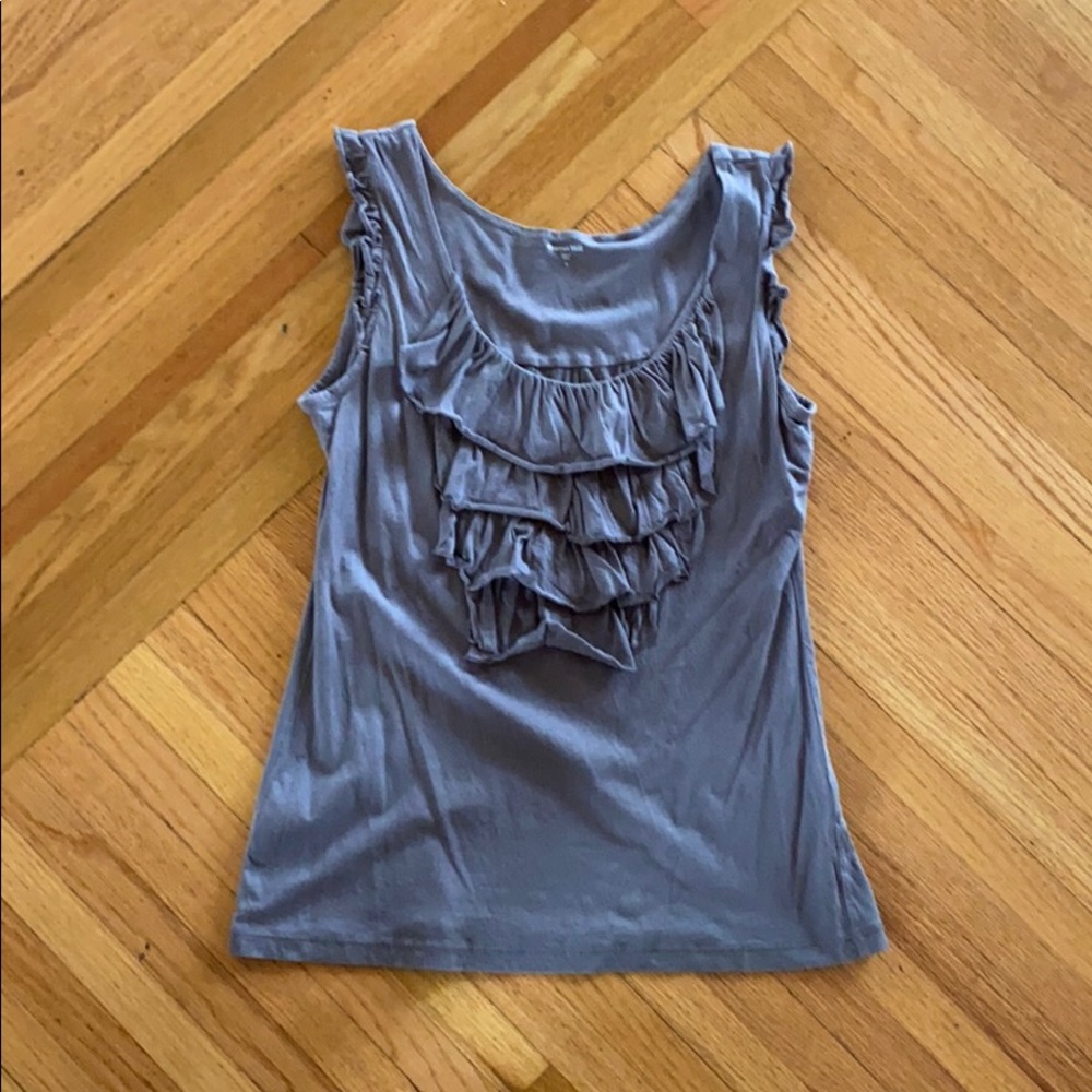 Garnet Hill gray blouse